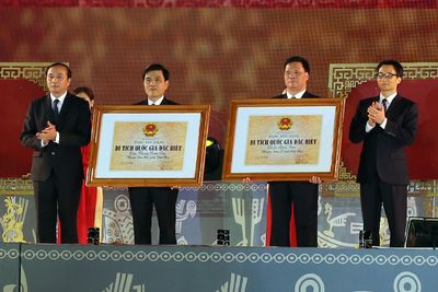 Vĩnh Phúc: Đón nhận Bằng xếp hạng hai di tích quốc gia đặc biệt