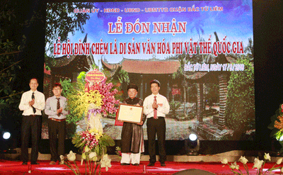 Lễ đón nhận Lễ hội Đình Chèm là Di sản văn hoá phi vật thể quốc gia