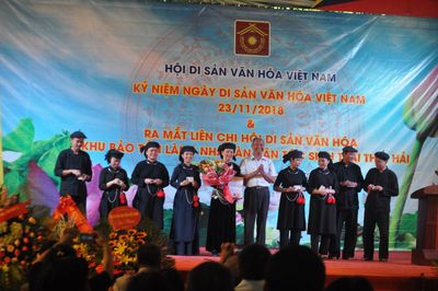 Lễ ra mắt Liên Chi hội DSVH Khu Bảo tồn Làng nhà sàn dân tộc sinh thái Thái Hải