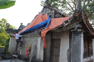 Tình trạng xuống cấp di tích lịch sử - văn hóa đền Cửa Gan