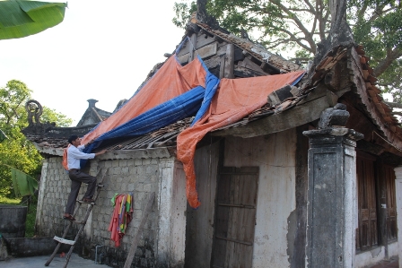 Tình trạng xuống cấp di tích lịch sử - văn hóa đền Cửa Gan