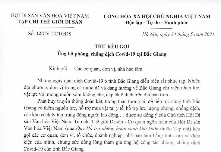 Những tấm lòng hướng về vùng dịch Bắc Giang (Danh sách lần 2)