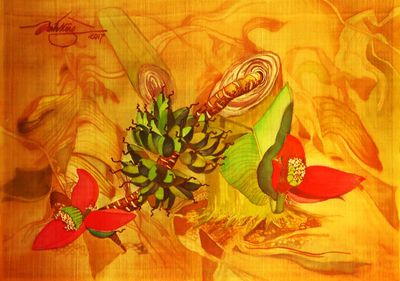 Người đàn bà và những bức tranh về chuối