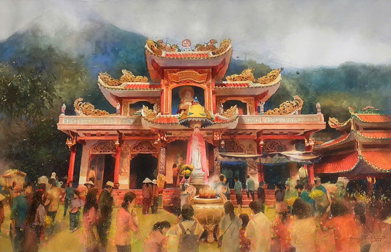 Núi Bà Đen tổ chức triển lãm tranh “Về Ngộ” mừng đại lễ Vesak 2025
