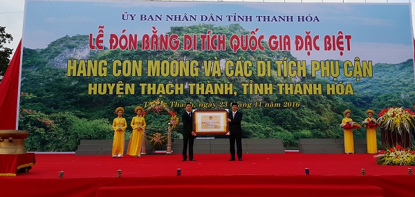 Thanh Hóa: Hang Con Moong được công nhận Di tích quốc gia đặc biệt