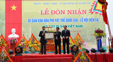 Hà Nội: Đón Bằng công nhận di sản văn hóa phi vật thể quốc gia Lễ hội Đền Và